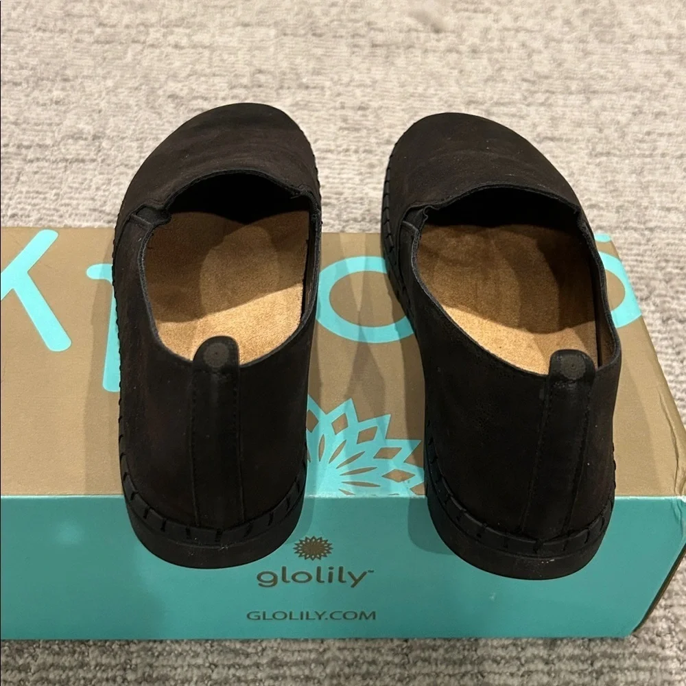 Glolily Elle Suede Black Smooth 9.5